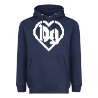 Navy Drain Gang Heavyweight Hoodie - linhVisuals