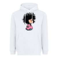White MAFALDA Heavyweight Hoodie - linhVisuals