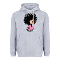 Heather Grey MAFALDA Heavyweight Hoodie - linhVisuals