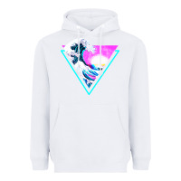White vaporwave aesthetic Heavyweight Hoodie - linhVisuals