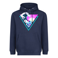 Navy vaporwave aesthetic Heavyweight Hoodie - linhVisuals