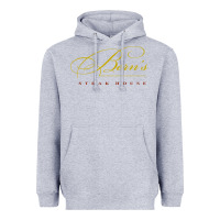 Heather Grey berns steak house Heavyweight Hoodie - linhVisuals
