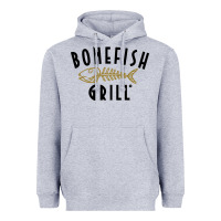 Heather Grey bonefish grill Heavyweight Hoodie - linhVisuals