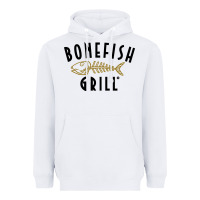 White bonefish grill Heavyweight Hoodie - linhVisuals