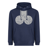 Navy dick head ball sack Heavyweight Hoodie - linhVisuals