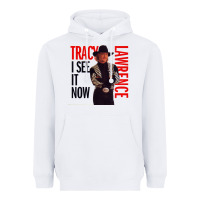 White tracy lawrence Heavyweight Hoodie - linhVisuals