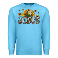 Ocean Blue jesus san judas Premium Sweatshirt - JahusDesignShop