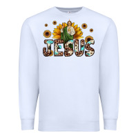 White jesus san judas Premium Sweatshirt - JahusDesignShop