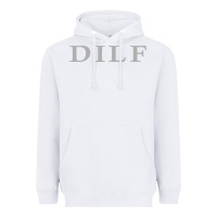 White dilf Heavyweight Hoodie - linhVisuals
