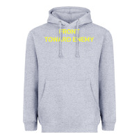 Heather Grey FRONT TOWARD ENEMY Heavyweight Hoodie - linhVisuals