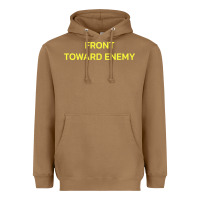 Toasted Coconut FRONT TOWARD ENEMY Heavyweight Hoodie - linhVisuals