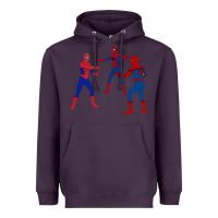 Plum spidey meme Heavyweight Hoodie - linhVisuals