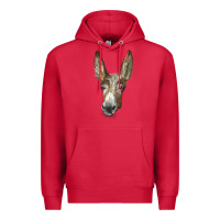 Cardinal american mammoth jackstock donkey  face Premium Hoodie - LillyAllenDesigns