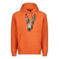 Carrot american mammoth jackstock donkey  face Premium Hoodie - LillyAllenDesigns