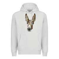 Dove Grey american mammoth jackstock donkey  face Premium Hoodie - LillyAllenDesigns