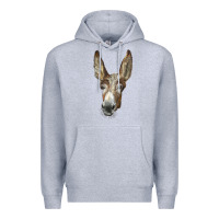 American Mammoth Jackstock Donkey  Face Premium Hoodie | Teevron