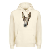 Sandshell american mammoth jackstock donkey  face Premium Hoodie - LillyAllenDesigns