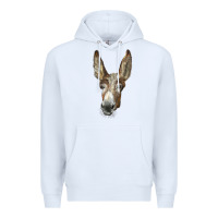 White american mammoth jackstock donkey  face Premium Hoodie - LillyAllenDesigns