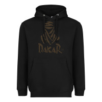 Black dakar Heavyweight Hoodie - linhVisuals