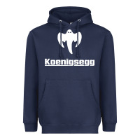 Navy ghost koenisegg Heavyweight Hoodie - linhVisuals