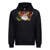 Black santa joy with sunflowers Urban Hoodie - RanaPortraitStore