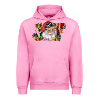 Fuchsia Pink santa joy with sunflowers Urban Hoodie - RanaPortraitStore