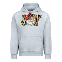 Heather Grey santa joy with sunflowers Urban Hoodie - RanaPortraitStore