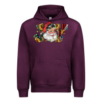 Mauve Wine santa joy with sunflowers Urban Hoodie - RanaPortraitStore