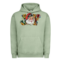 Pigment Oil Green santa joy with sunflowers Urban Hoodie - RanaPortraitStore