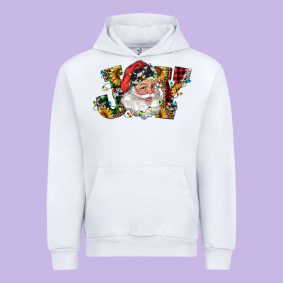 Santa Joy With Sunflowers Urban Hoodie Designed By Ranaportraitstore