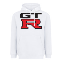 White gtr Heavyweight Hoodie - linhVisuals