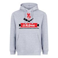 Heather Grey ichiban steakhouse Heavyweight Hoodie - linhVisuals