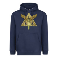 Navy hexside covens Heavyweight Hoodie - linhVisuals