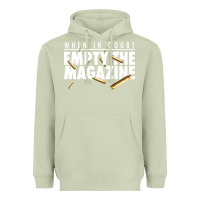 Matcha when in doubt empty the magazine Heavyweight Hoodie - linhVisuals