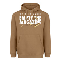 Toasted Coconut when in doubt empty the magazine Heavyweight Hoodie - linhVisuals