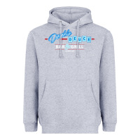 Heather Grey roadhouse double deuce Heavyweight Hoodie - linhVisuals