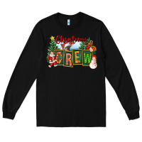 Black Christmas Crew Long Sleeve Tee - FaDigitalArtStudio