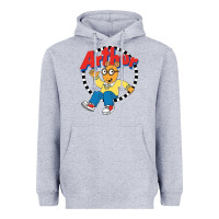 Heather Grey Funko Up Arthur Heavyweight Hoodie - linhVisuals