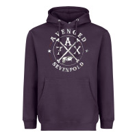 Plum avenged sevenfold 13 Heavyweight Hoodie - linhVisuals