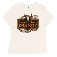 Simmer Down Cowboy Olivia Ladies Tee | Teevron