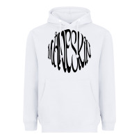 White MANESKIN Heavyweight Hoodie - linhVisuals