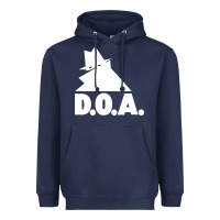 Navy the doa punk new silhouette design Heavyweight Hoodie - linhVisuals
