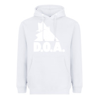 White the doa punk new silhouette design Heavyweight Hoodie - linhVisuals