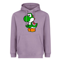 Lavender Yoshi Green Heavyweight Hoodie - linhVisuals