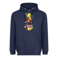 Navy #vans off the wall Heavyweight Hoodie - linhVisuals