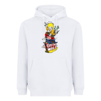 White #vans off the wall Heavyweight Hoodie - linhVisuals
