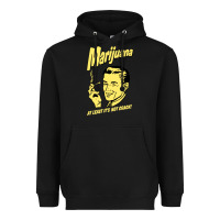 Black the marijuana weed Heavyweight Hoodie - linhVisuals