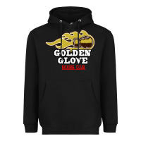 Black Golden Glove Boxing Club, King of the Ring Outfit. Heavyweight Hoodie - linhVisuals