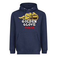 Navy Golden Glove Boxing Club, King of the Ring Outfit. Heavyweight Hoodie - linhVisuals