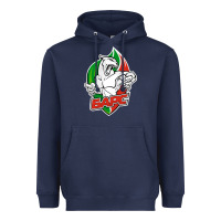 Navy jhc bars Heavyweight Hoodie - linhVisuals
